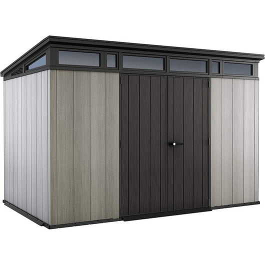 11x 7 Artisan Heavy Duty Plastic Pent Shed – Grey