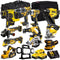 18V 12 Piece Power Tool Kit with 3 x 5.0Ah Battery & Charger T4TKIT-8064
