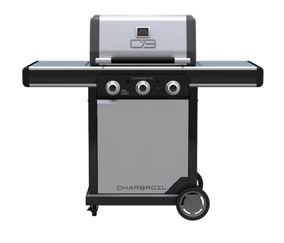 Commercial Series Grill and Griddle Combo Stainless Steel 3-Burner Liquid Propane and Natural Gas Infrared Gas Grill