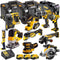 DCKT4T10B3 18V Brushless 10 Piece Kit With 3 x 5.0Ah Battery Charger & TStak Tool Storage