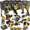 DCKT4T13B3 18V Brushless 13 Piece Kit With 3 x 5.0Ah Battery Charger & TStak Tool Storage
