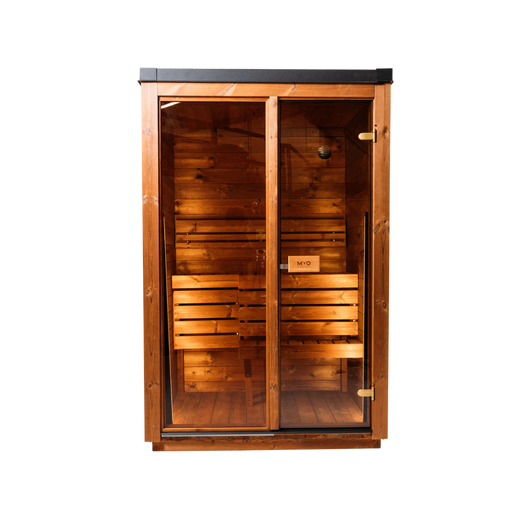 European Crafted Natural Timber Compact Outdoor Sauna