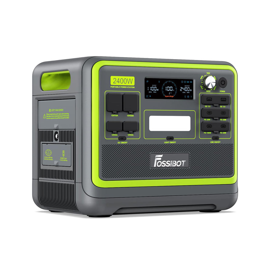 F2400 Portable Power Station Update Lightweight, silent, and efficient UPS with 2048Wh LiFePO4,3 x 240V AC Outputs 2400W,100W USB-C Output