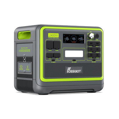 F2400 Portable Power Station Update Lightweight, silent, and efficient UPS with 2048Wh LiFePO4,3 x 240V AC Outputs 2400W,100W USB-C Output