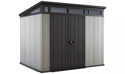 Artisan 9 x 7ft Double Door Pent Outdoor Plastic Garden Shed