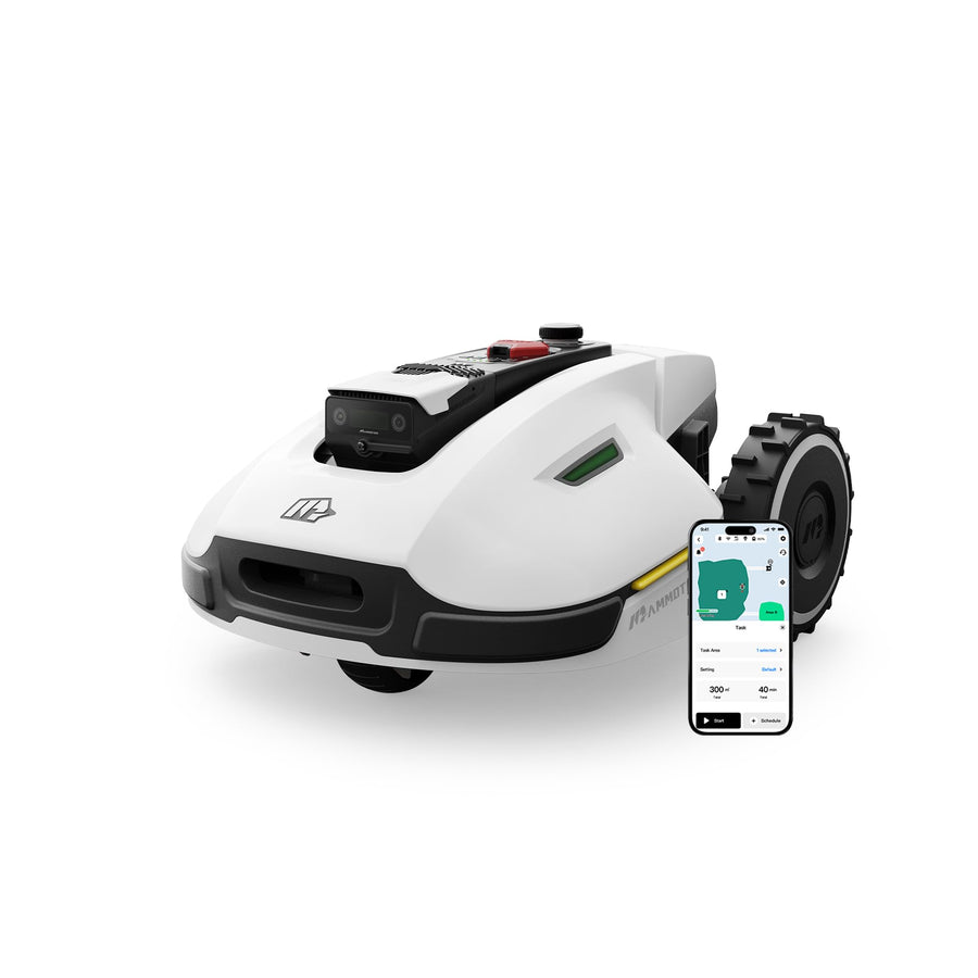 YUKA 2000 Robot Lawn Mower, Perimeter Wire Free, Recommended 2000 m2, Max.2400 m2, Equipped with UltraSense AI Vision, Handles 45% Slopes