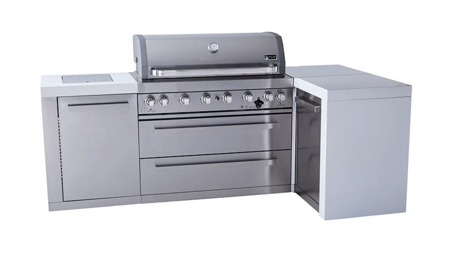 6-burner Deluxe Island with a 90-Degree Corner MAi805-D90 - 94''